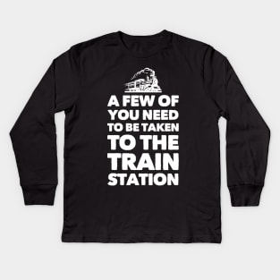 Train Station Kids Long Sleeve T-Shirt